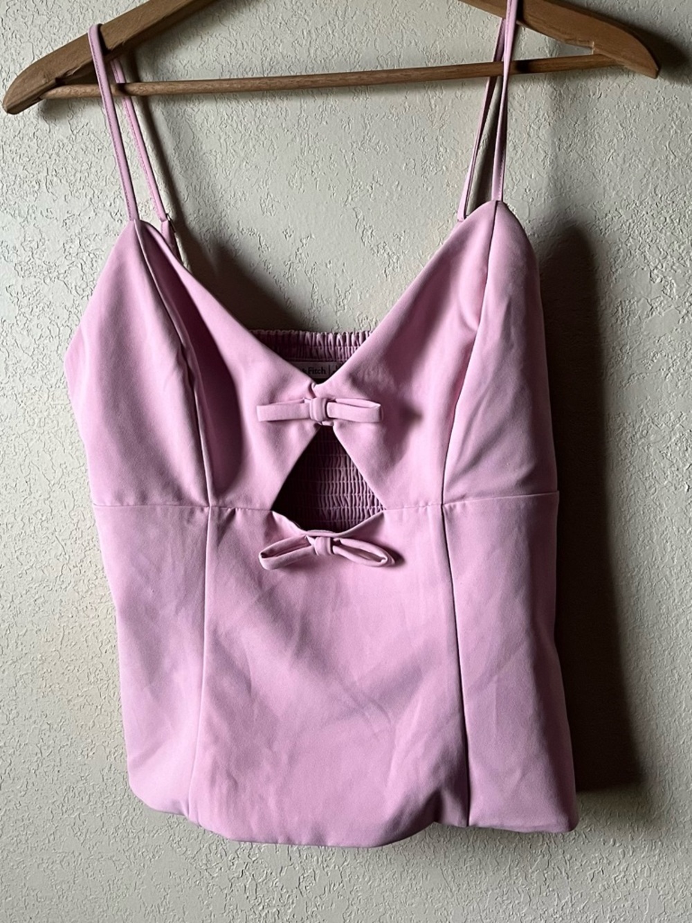 Abercrombie & Fitch Pink Bow Tank